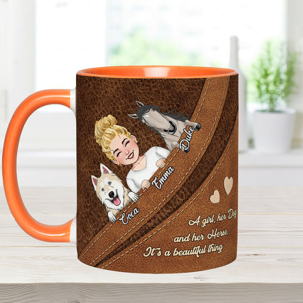 Quelle belle chose ! - Mug personnalisé avec motif cheval
