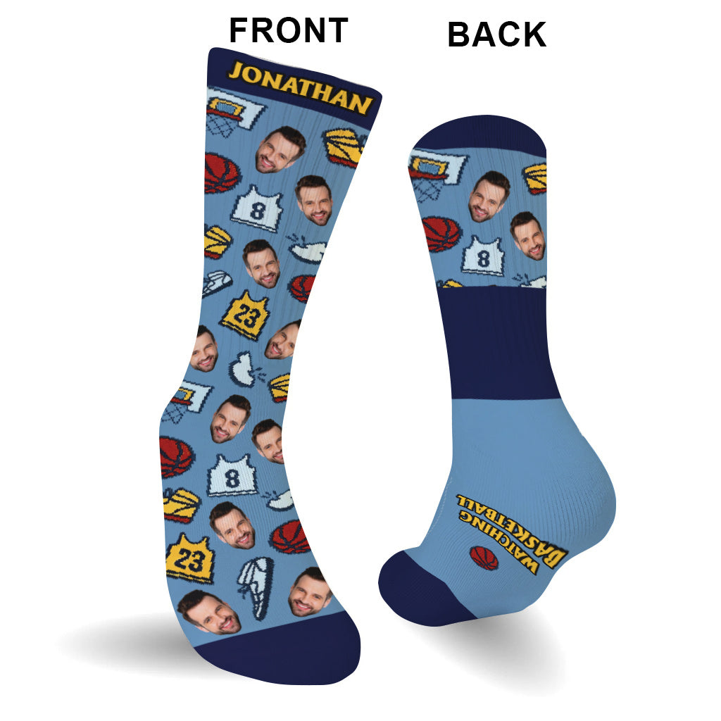 Je préférerais regarder du basket - Chaussettes de basket personnalisées