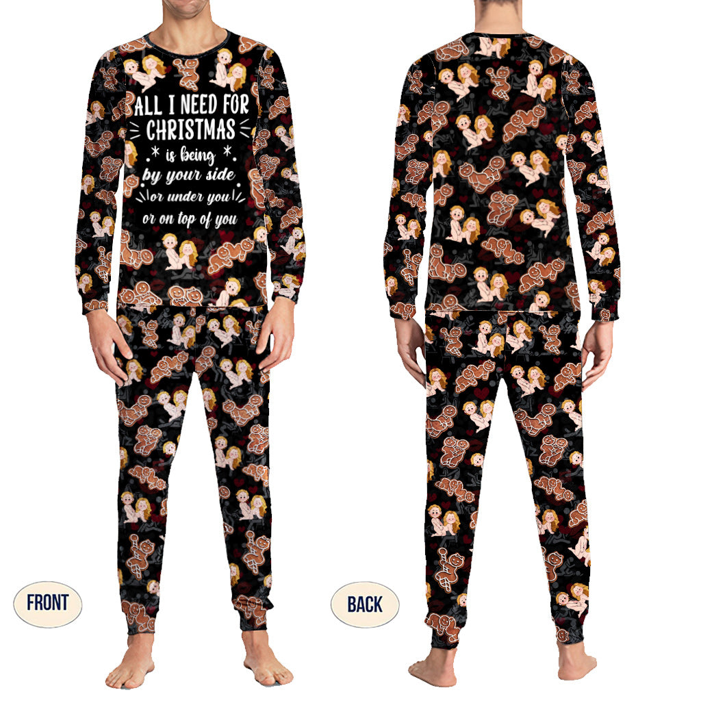All I Need For Christmas Is You - Personalized Couple Pajamas Set