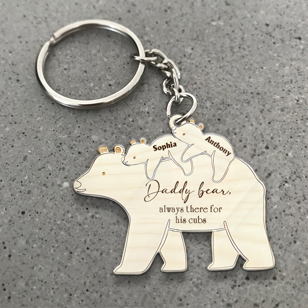 On t'aime - Cadeau pour papa - Porte-clés personnalisé