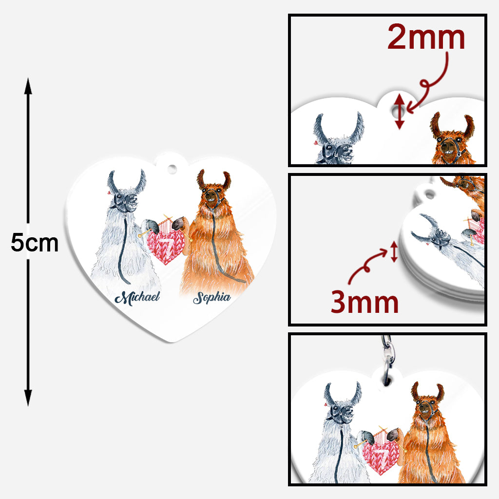 Je t'aimerai toujours - Porte-clés personnalisé pour couple
