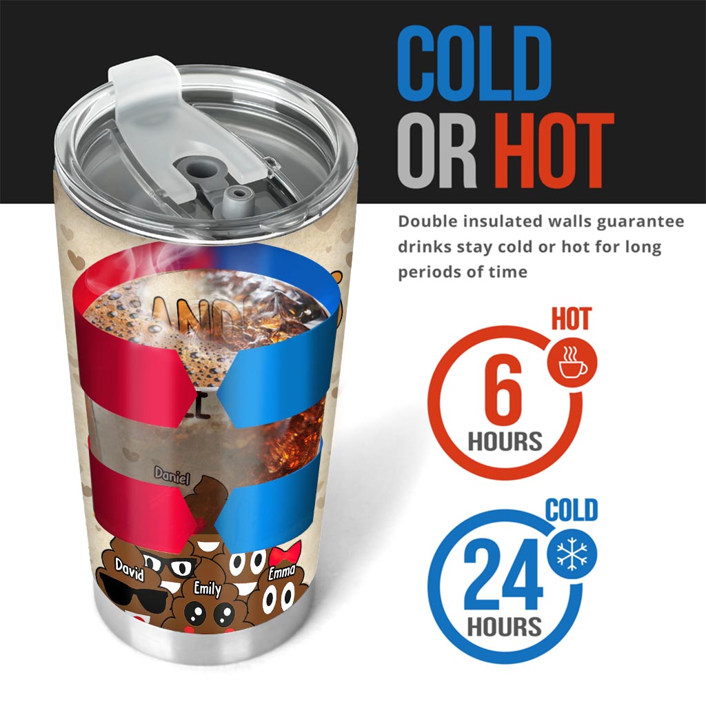 Dad's Little Cuties - Gift for dad, grandma, grandpa, mom, uncle, aunt - Personalized Tumbler