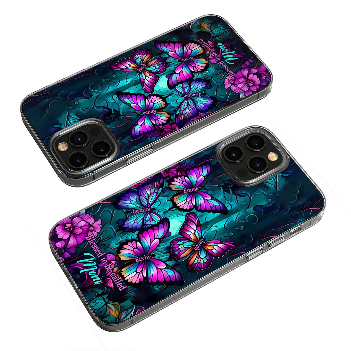 Coque de téléphone personnalisée « Papillons de grand-mère »