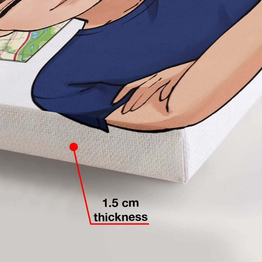 Où sommes-nous ? - Toile et affiche personnalisées pour une pendaison de crémaillère