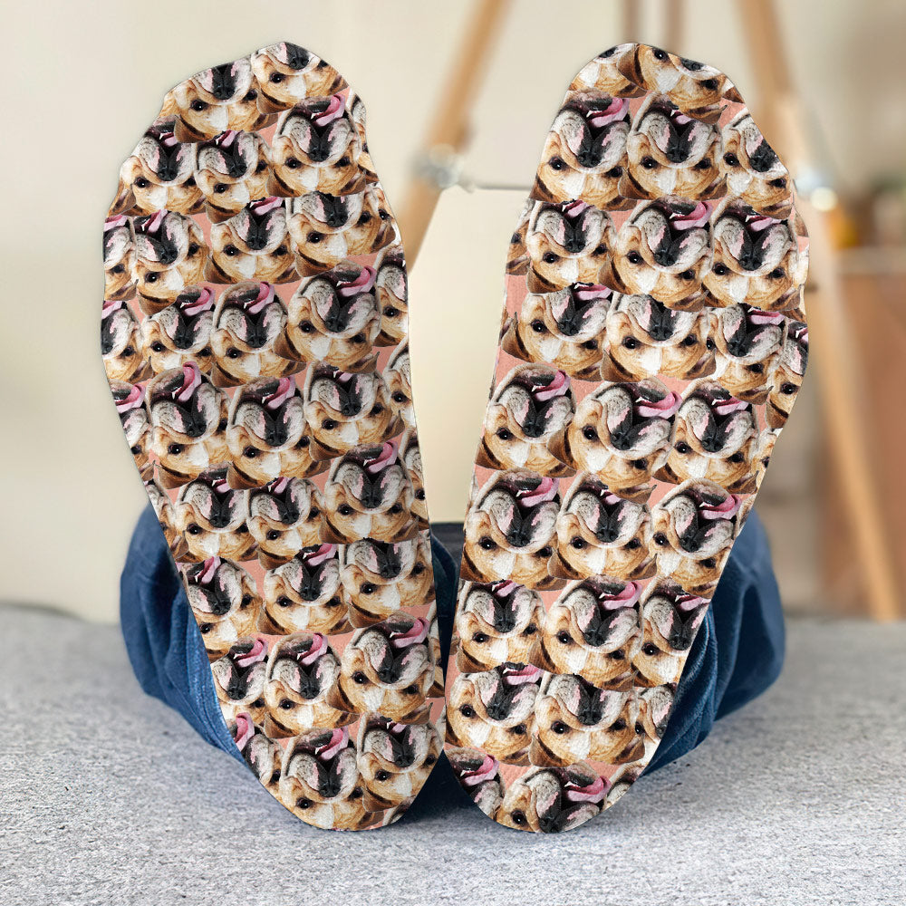 Chaussettes personnalisées pour chien avec motif imprimé