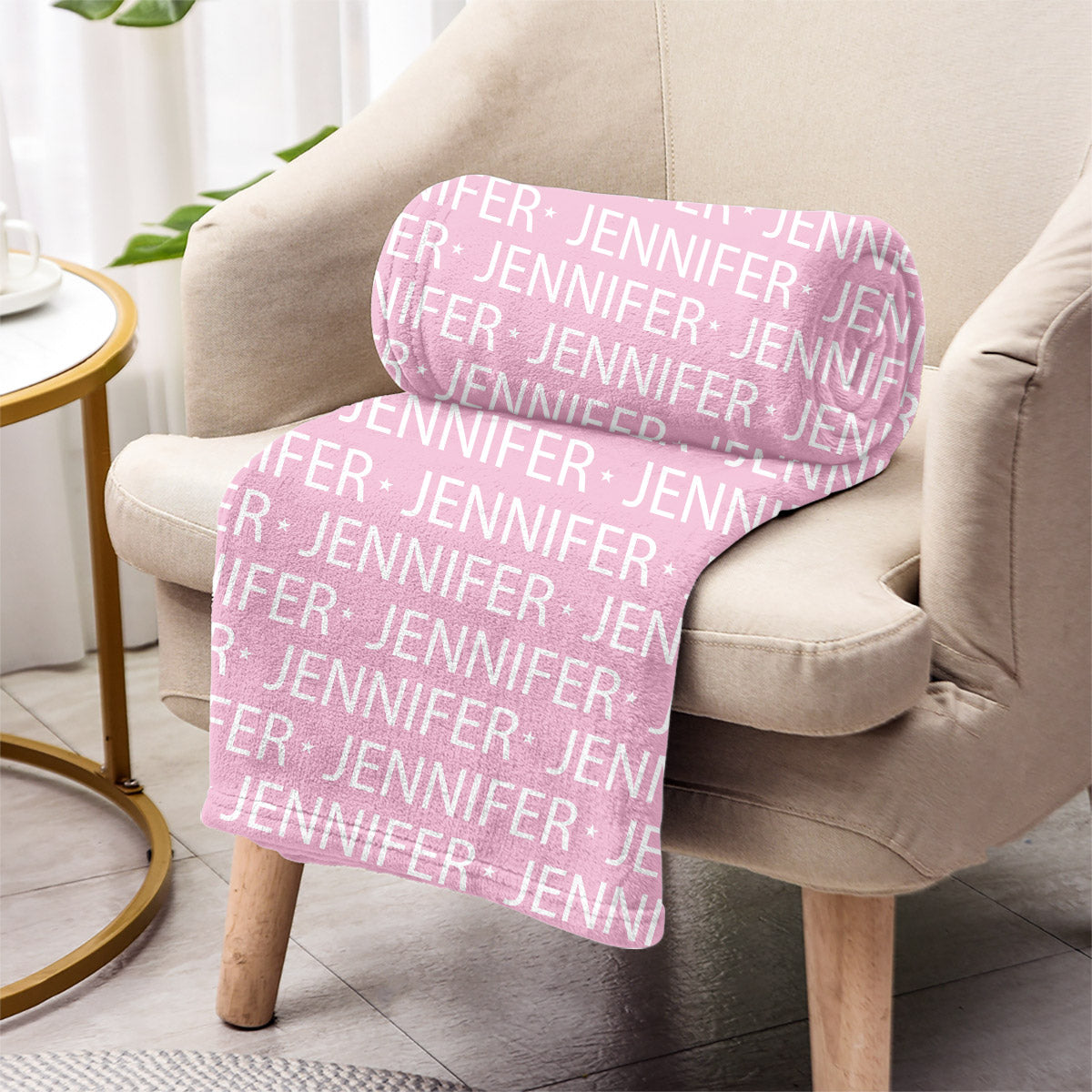 Couverture personnalisée pour belle-mère - Motif avec nom