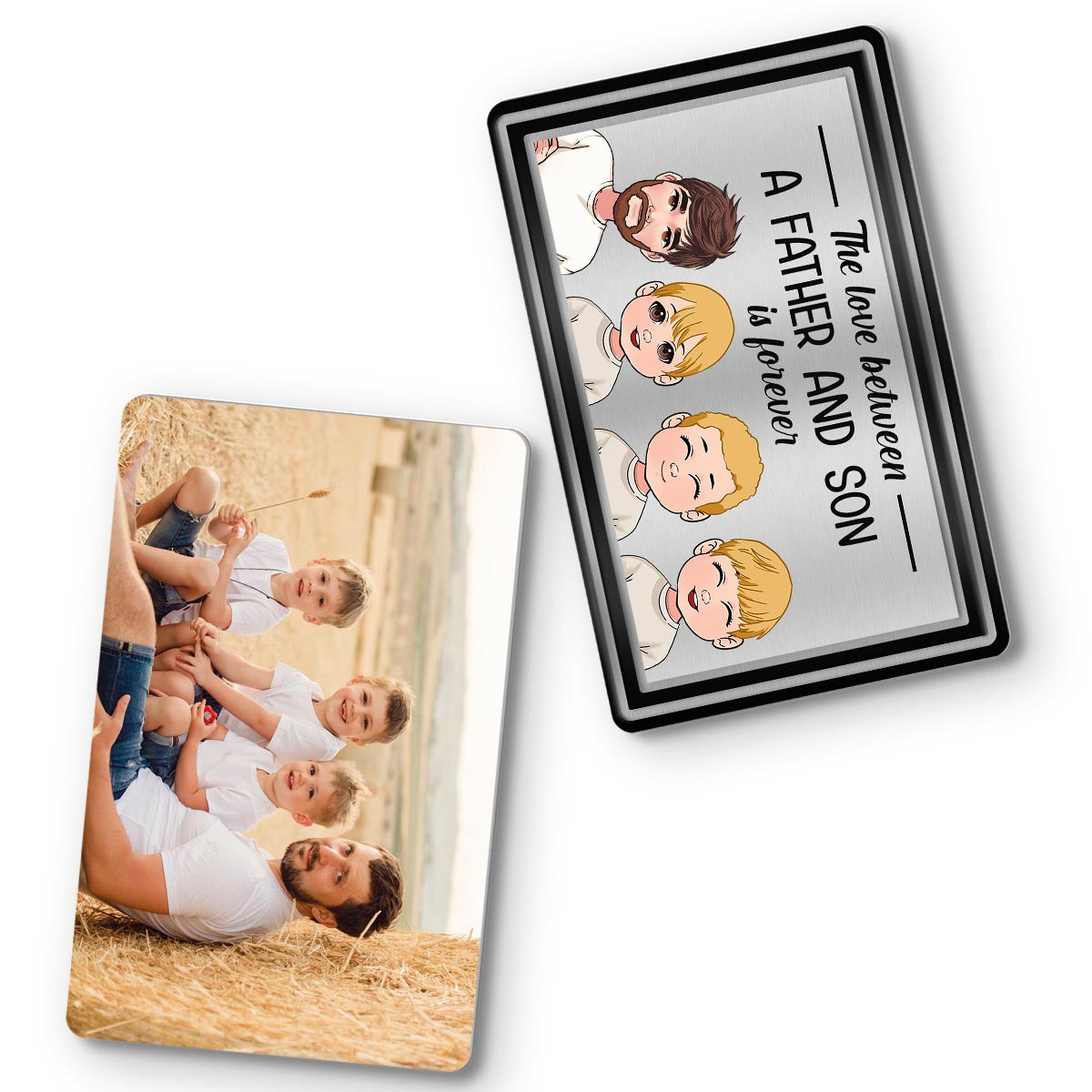 The Love Between - Personalized Father Wallet Insert Card
