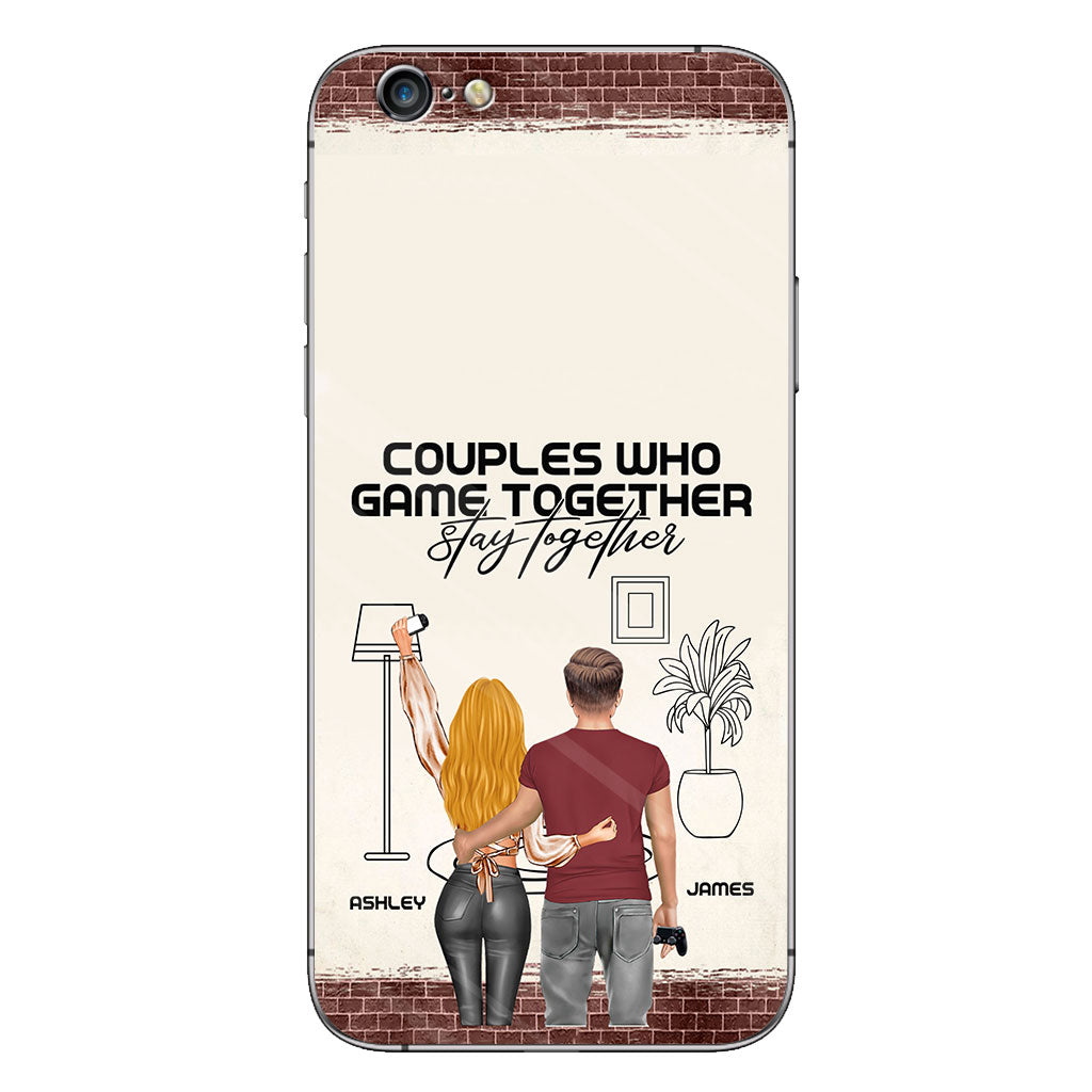 Les couples qui jouent ensemble restent ensemble - Coque de téléphone personnalisée pour jeux vidéo