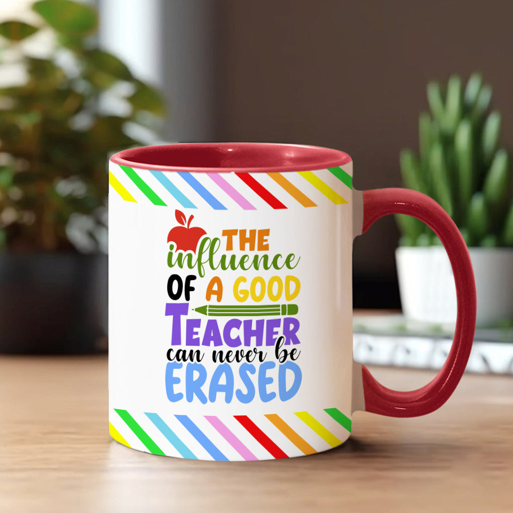 L'influence d'un bon professeur est indélébile - Mug personnalisé pour enseignants