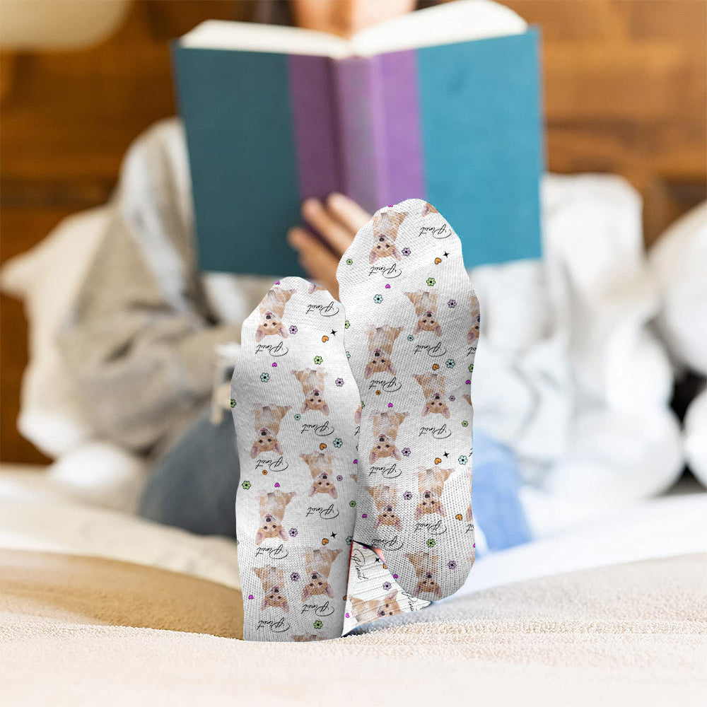 Dog Mom Vibes - Personalized Dog Socks