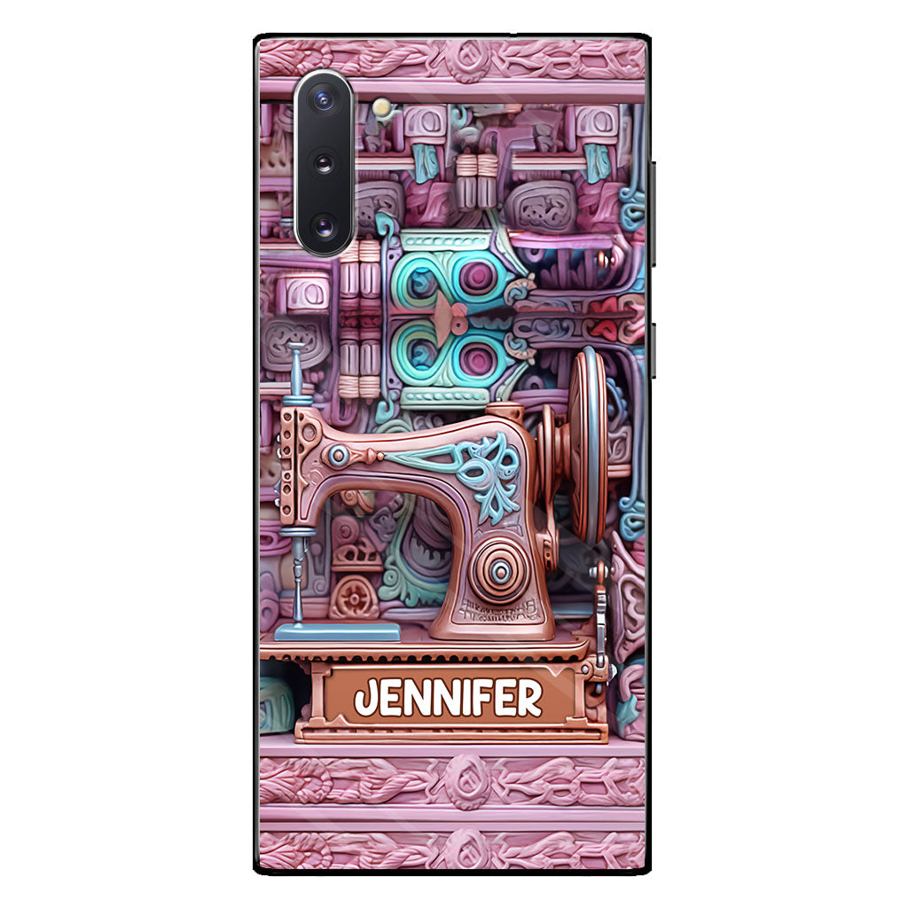 Passionnée de couture - Étui de téléphone personnalisé sur le thème de la couture