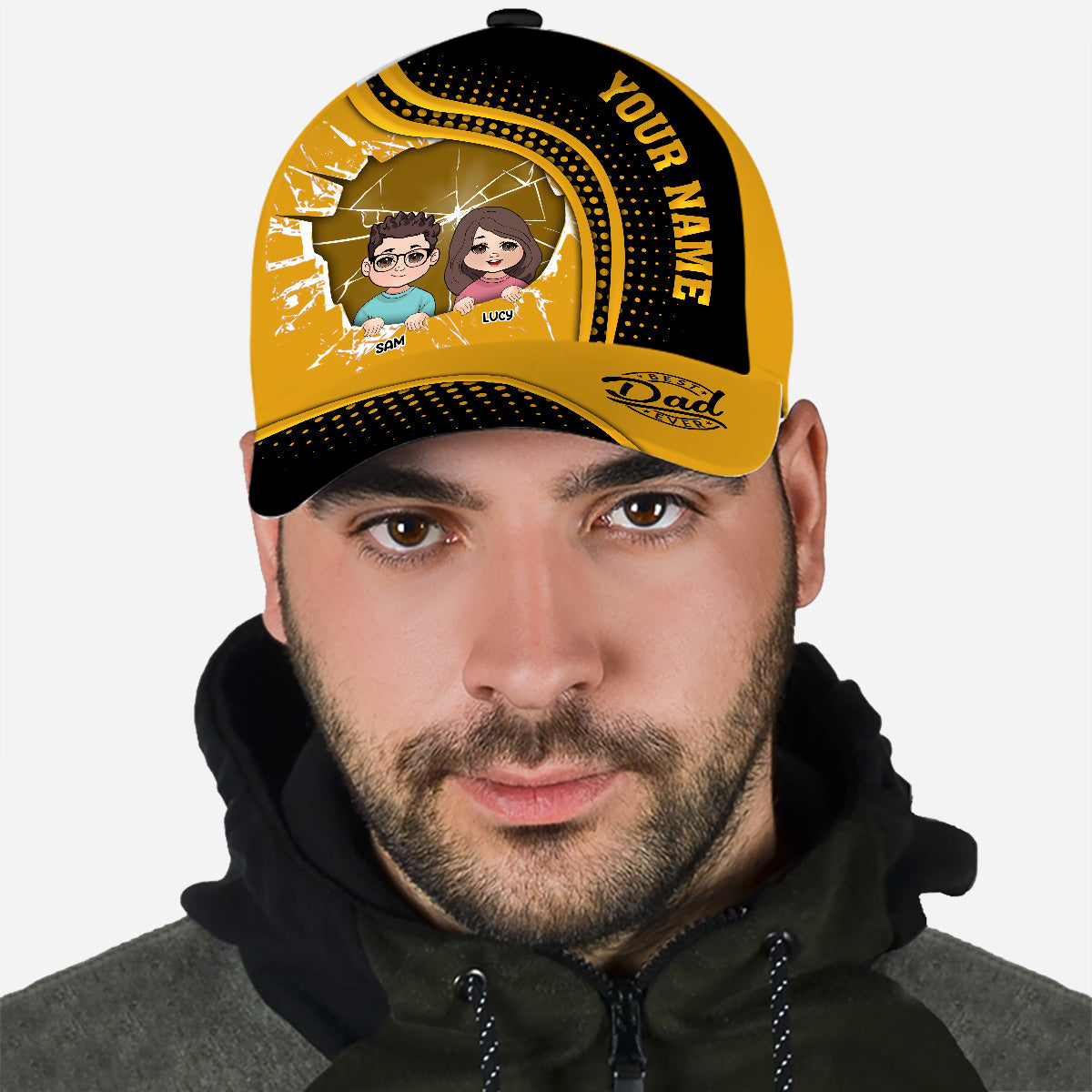 Meilleur papa du monde - Casquette classique personnalisée pour papa