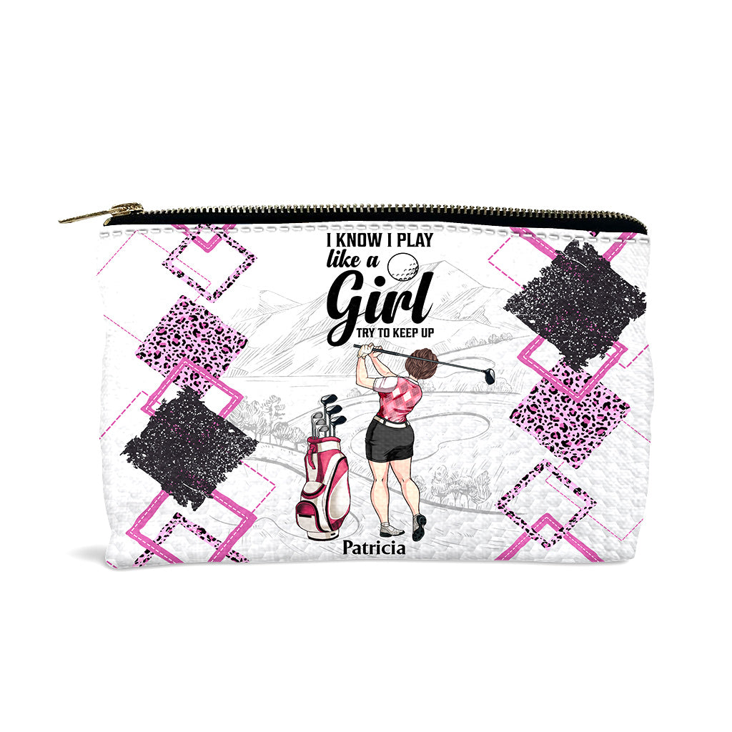 Cours de golf - Cadeau de golf pour elle, petite amie, épouse, fille - Pochette personnalisée