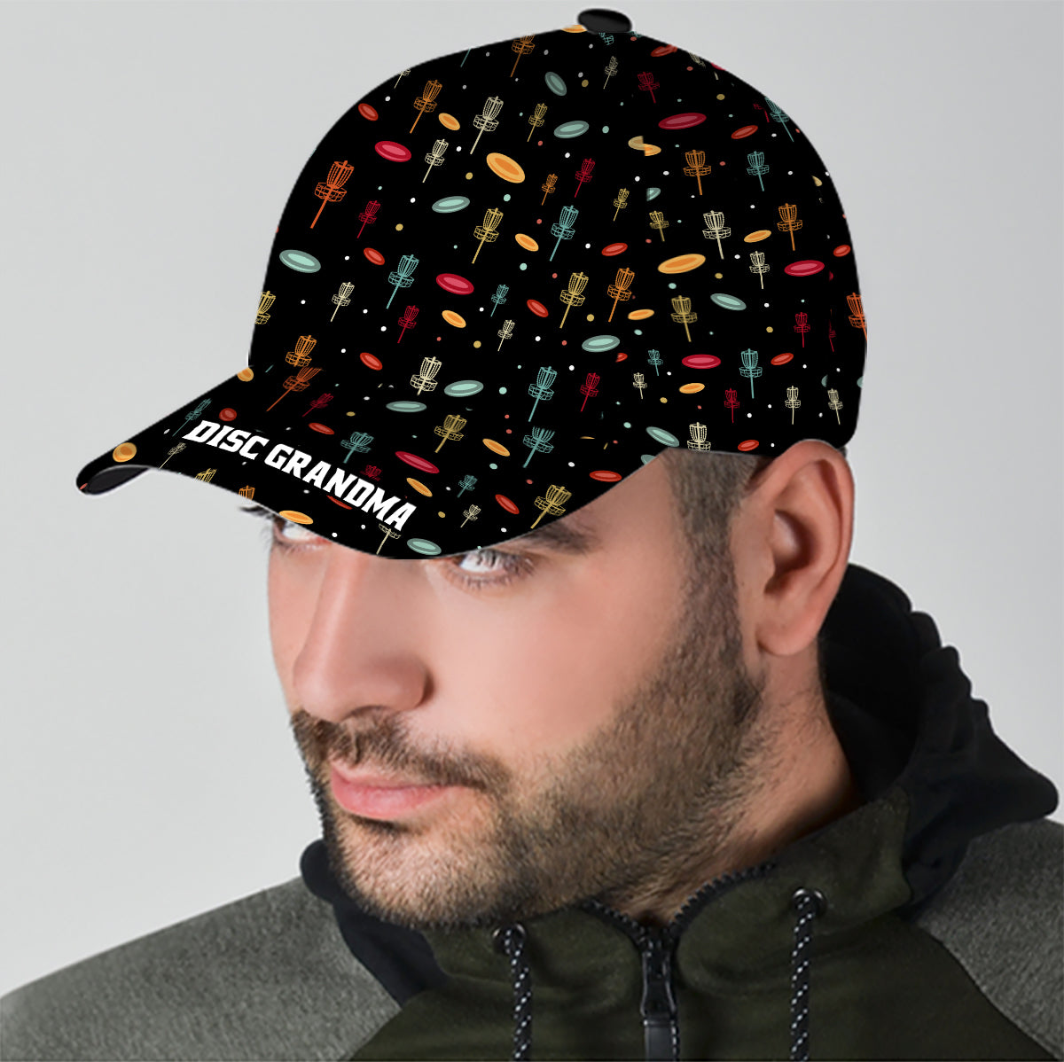 Disc Daddy - Cadeau de disc golf pour papa, grand-père, maman, grand-mère - Casquette classique personnalisée