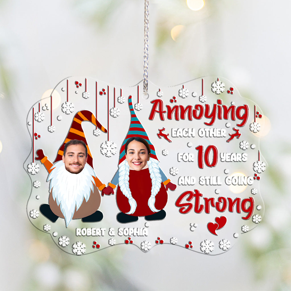 Annoying Each Other - Personalized Couple Ornament