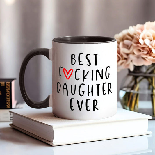 Meilleure fille du monde - Mug personnalisé « Meilleure fille du monde »