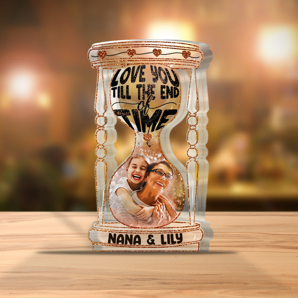 Jusqu'à la fin des temps - Plaque acrylique personnalisée pour grand-mère