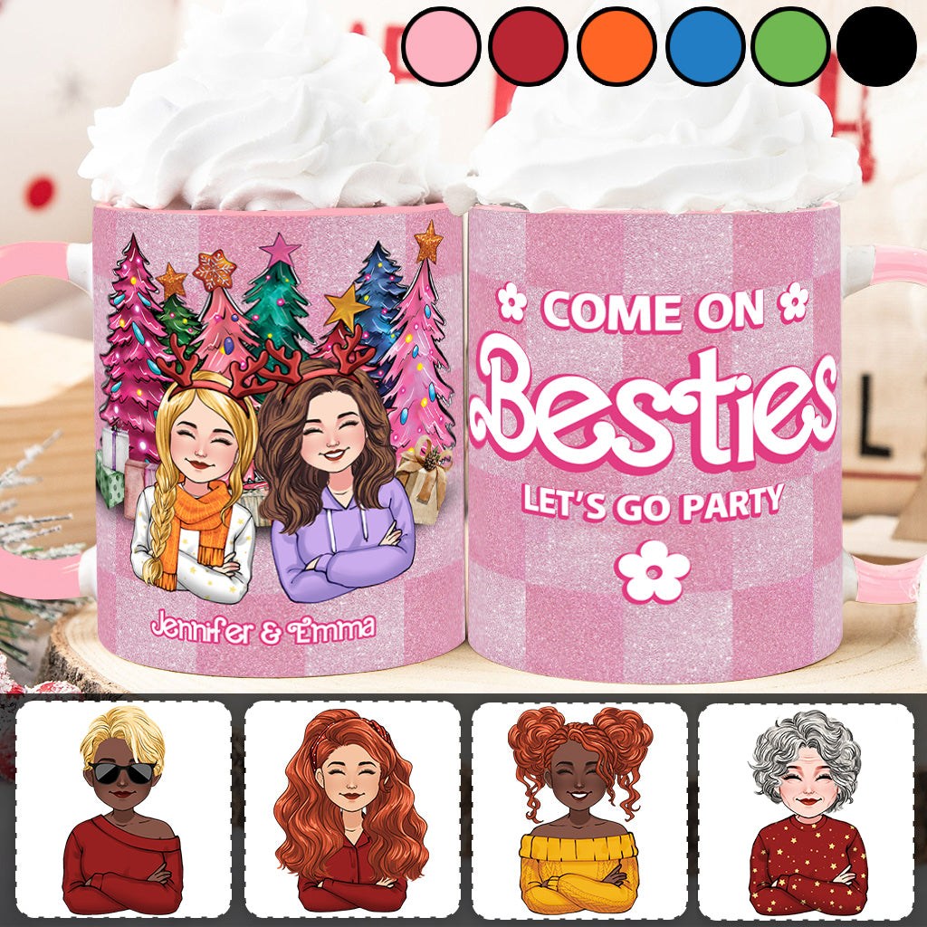 Allez les meilleures amies, on fait la fête ! - Mug personnalisé pour meilleures amies