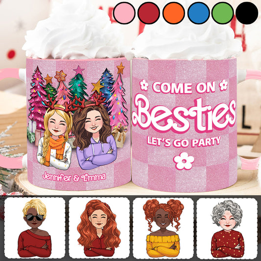 Allez les meilleures amies, on fait la fête ! - Mug personnalisé pour meilleures amies