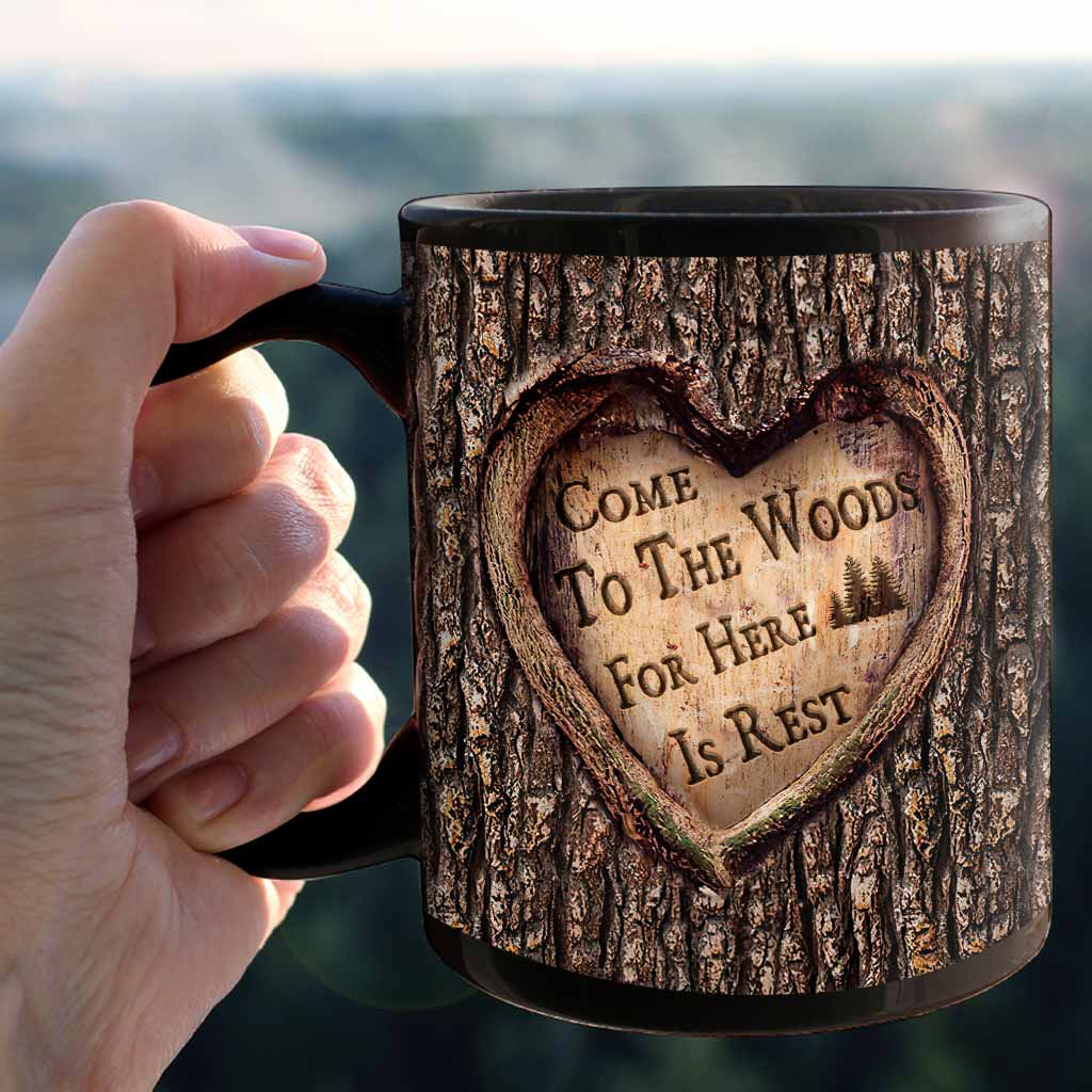 Venez vous reposer dans les bois - Mug de camping