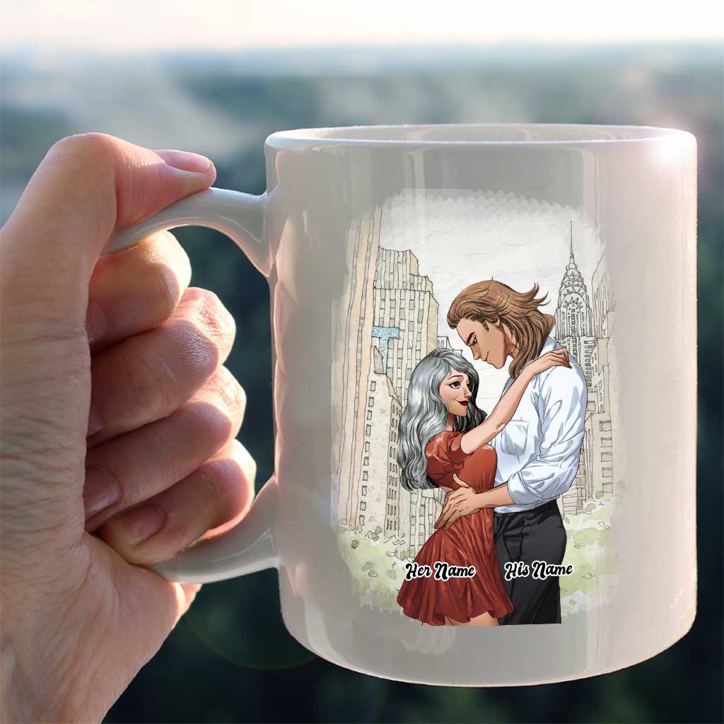 My Favourite Place Is Inside Your Hug - Personalized Couple Mug