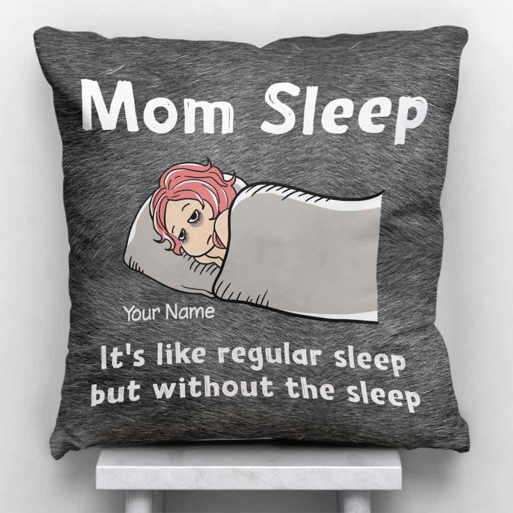 Coussin décoratif personnalisé pour la fête des mères - Mom Sleep