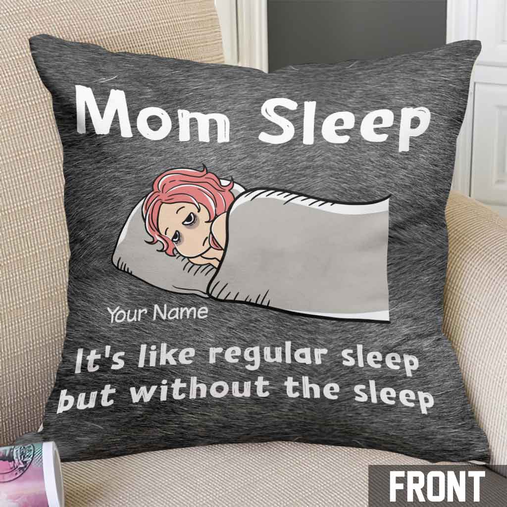 Coussin décoratif personnalisé pour la fête des mères - Mom Sleep
