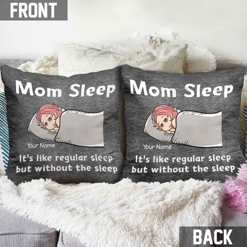 Coussin décoratif personnalisé pour la fête des mères - Mom Sleep