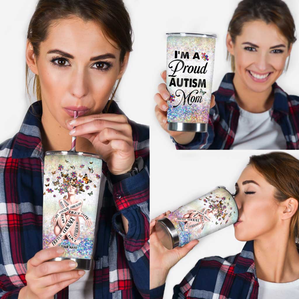 Maman d'enfant autiste - Gobelet personnalisé pour la sensibilisation à l'autisme