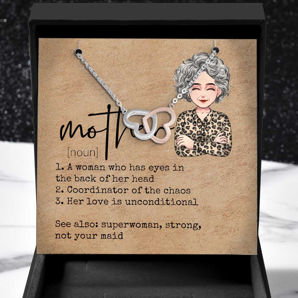 Définition de maman - Collier personnalisé pour la fête des mères 