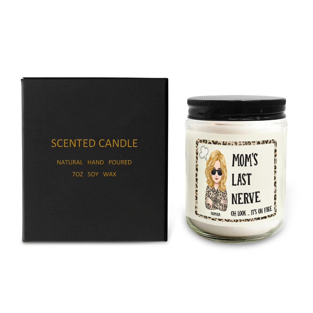 Le dernier souffle de maman - Bougie personnalisée pour la fête des mères 