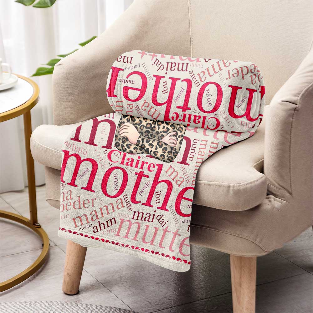 Mother International Language - Personalized Mother's Day Mother Blanket