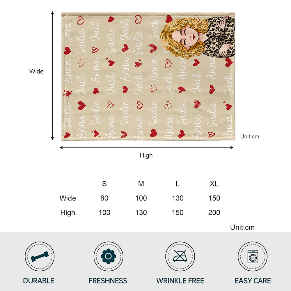 Love Name Blanket - Personalized Mother's Day Mother Blanket