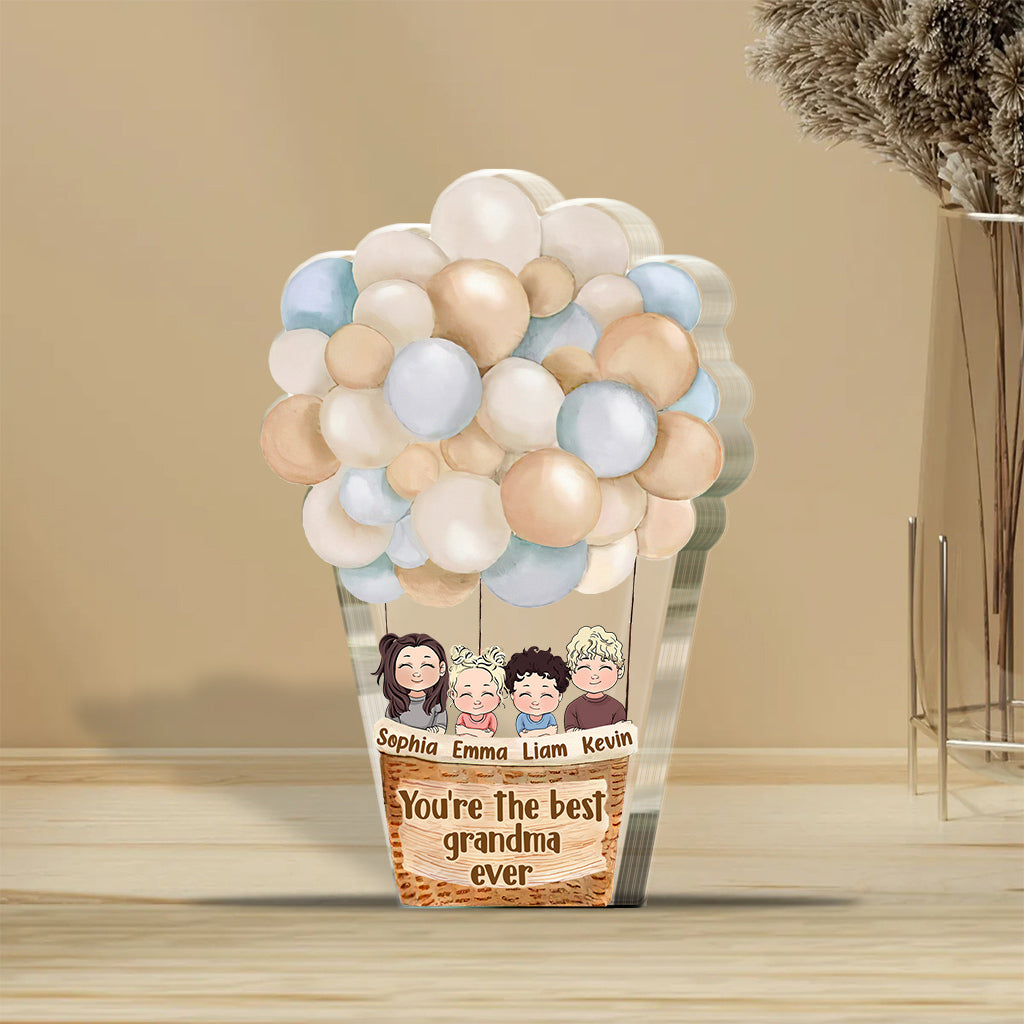 Tu es la meilleure - Plaque acrylique personnalisée pour la fête des mères, grand-mère