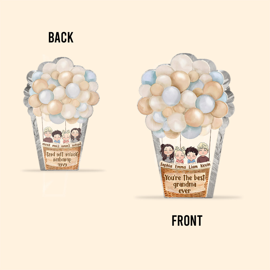 Tu es la meilleure - Plaque acrylique personnalisée pour la fête des mères, grand-mère