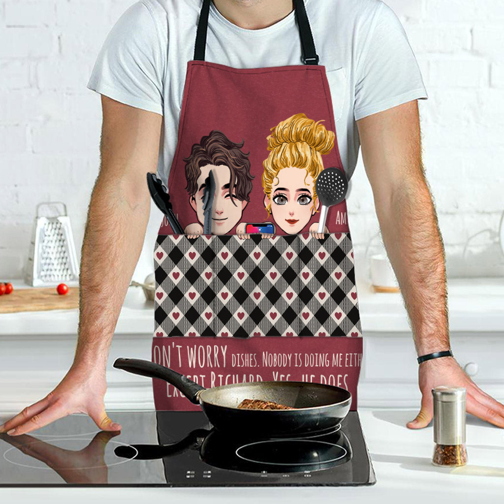 Assiettes personnalisées pour couples - Tablier de couple