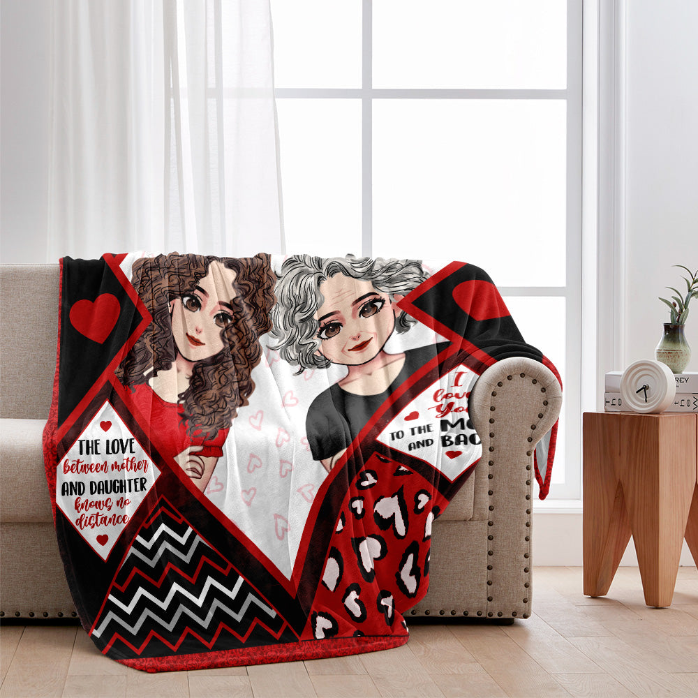 Couverture personnalisée pour la fête des mères et la fille