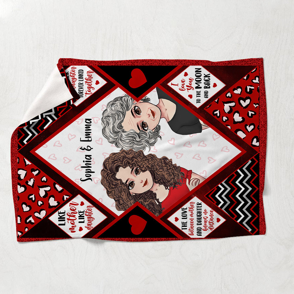 Couverture personnalisée pour la fête des mères et la fille