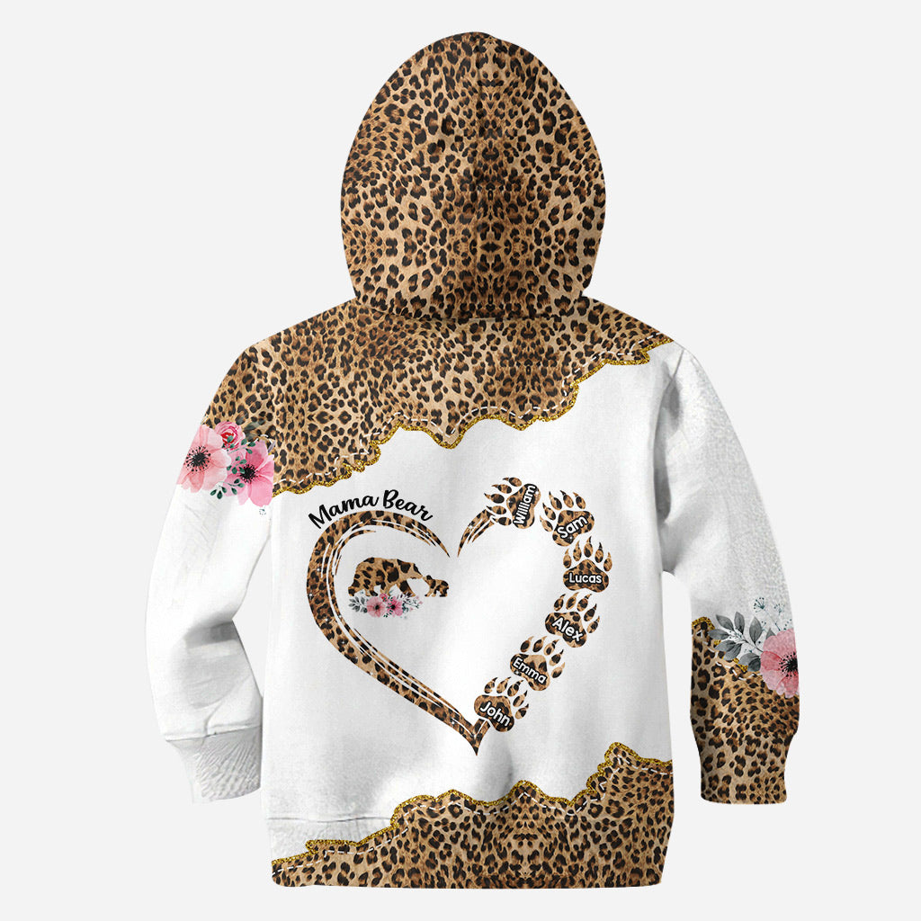 T-shirt personnalisé « Maman Ours » - T-shirt intégral pour maman