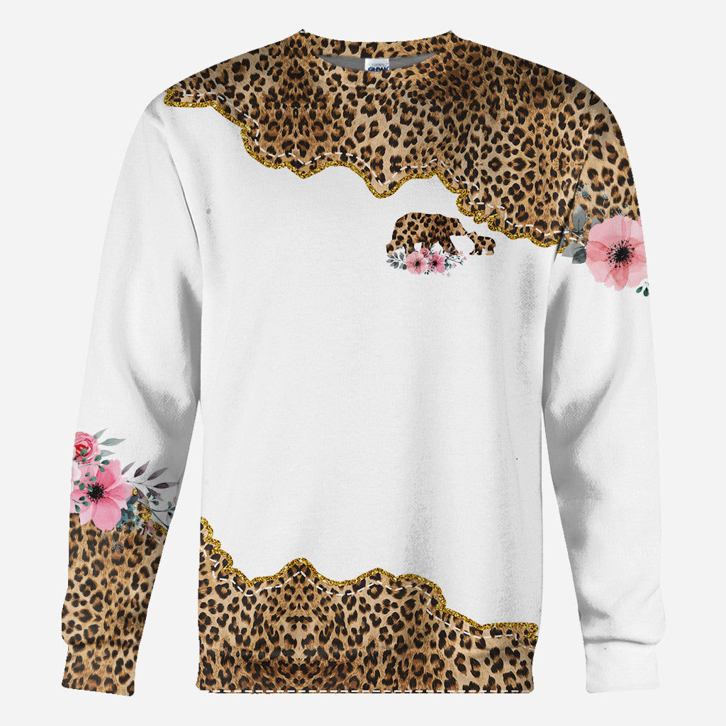 T-shirt personnalisé « Maman Ours » - T-shirt intégral pour maman