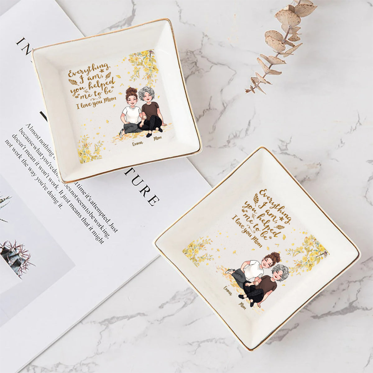 Tout ce que je suis - Porte-bijoux personnalisé pour la fête des mères