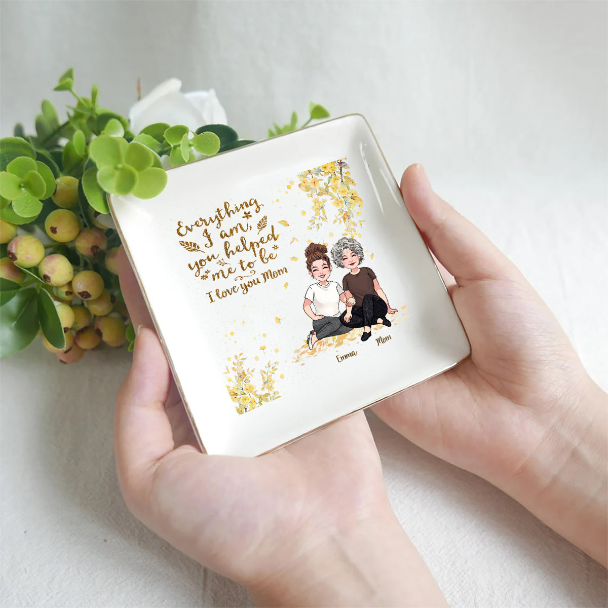 Tout ce que je suis - Porte-bijoux personnalisé pour la fête des mères