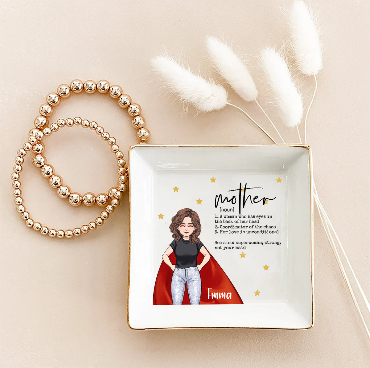 Mère - Porte-bijoux personnalisé pour la fête des mères