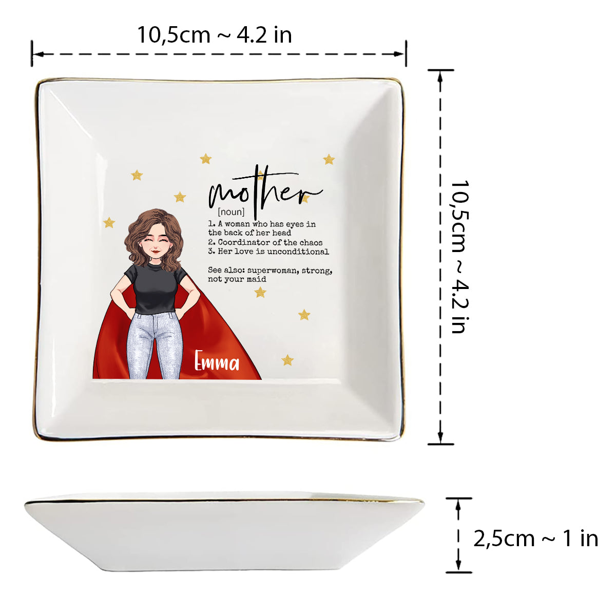 Mère - Porte-bijoux personnalisé pour la fête des mères