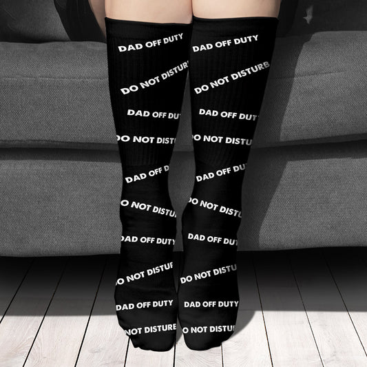 Dad Off Duty - Personalized Father Socks