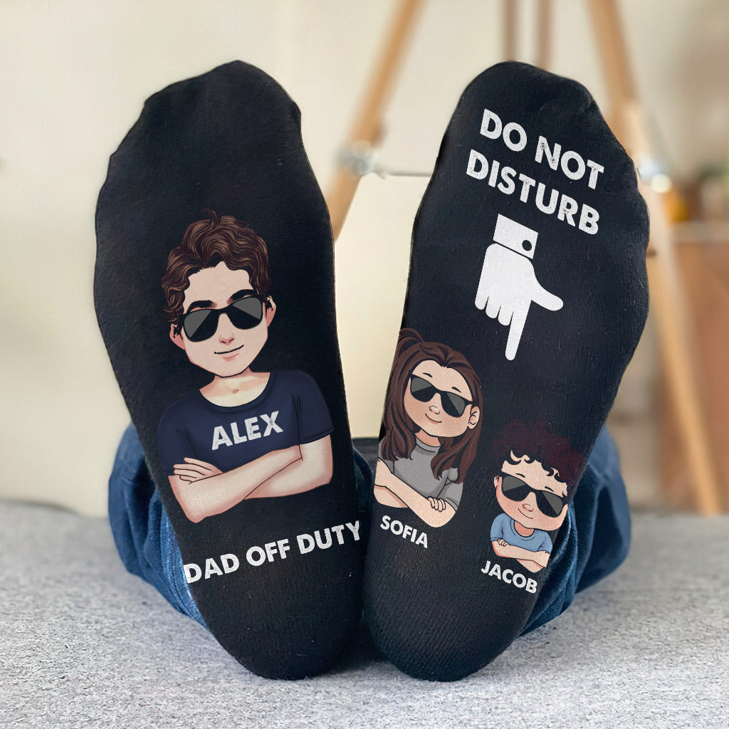 Papa en congé - Chaussettes personnalisées pour papa