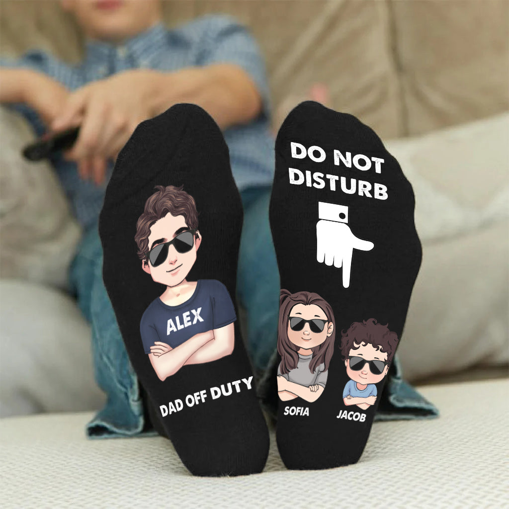 Papa en congé - Chaussettes personnalisées pour papa