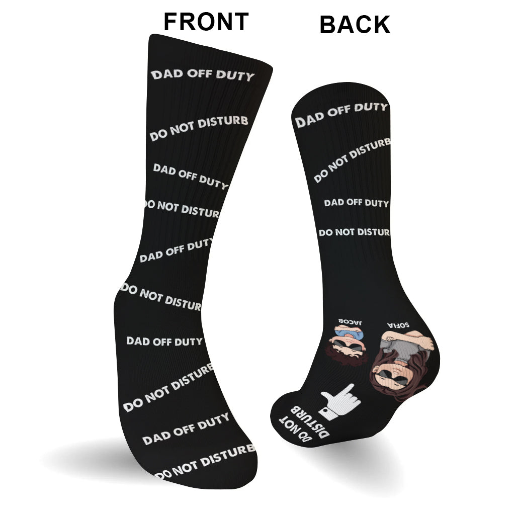 Papa en congé - Chaussettes personnalisées pour papa