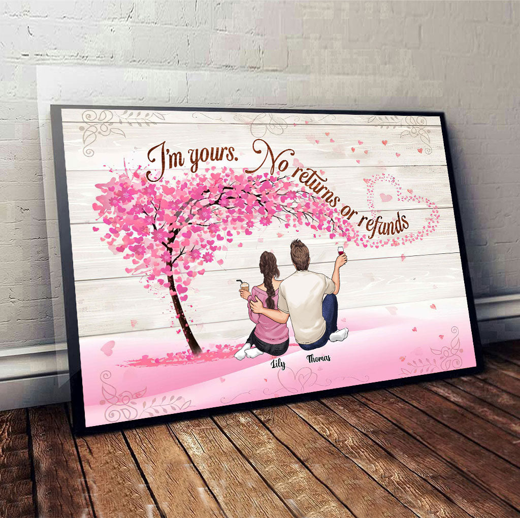 Je suis à toi - Toile et affiche personnalisées pour couples