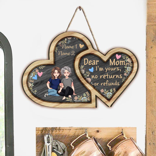 I'm Yours - Personalized Mother's Day Mother Wood Sign